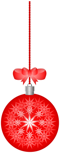 Christmas Ball Red Transparent PNG Clipart - High-quality PNG Clipart Image in cattegory Christmas PNG / Clipart from ClipartPNG.com